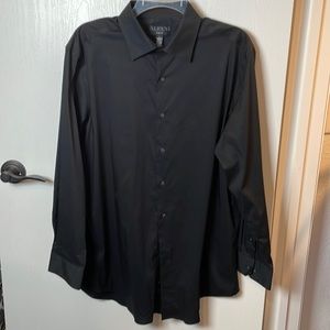 Black Alfani Button down dress shirt L